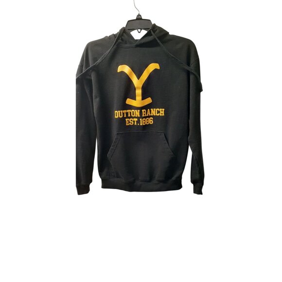 Yellowstone Other - YellowStone Dutton Ranch Est. 1886 Pullover Hoodie Mens Medium Black Yellow